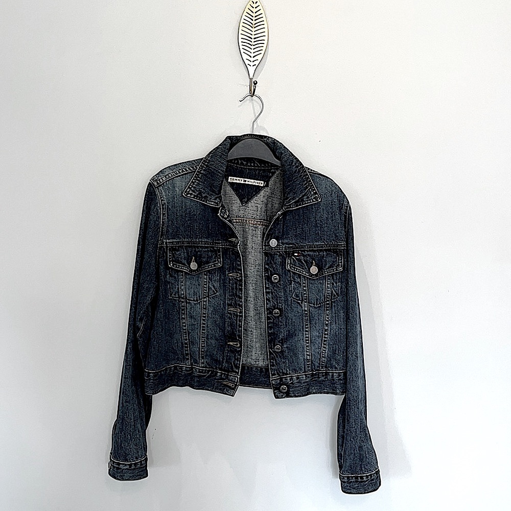 💙Tommy Hilfiger Cropped Denim Jacket